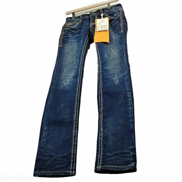 Buckaroo Jeans Buckle Embro Brush Domingo Slim Str - Picture 3 of 11